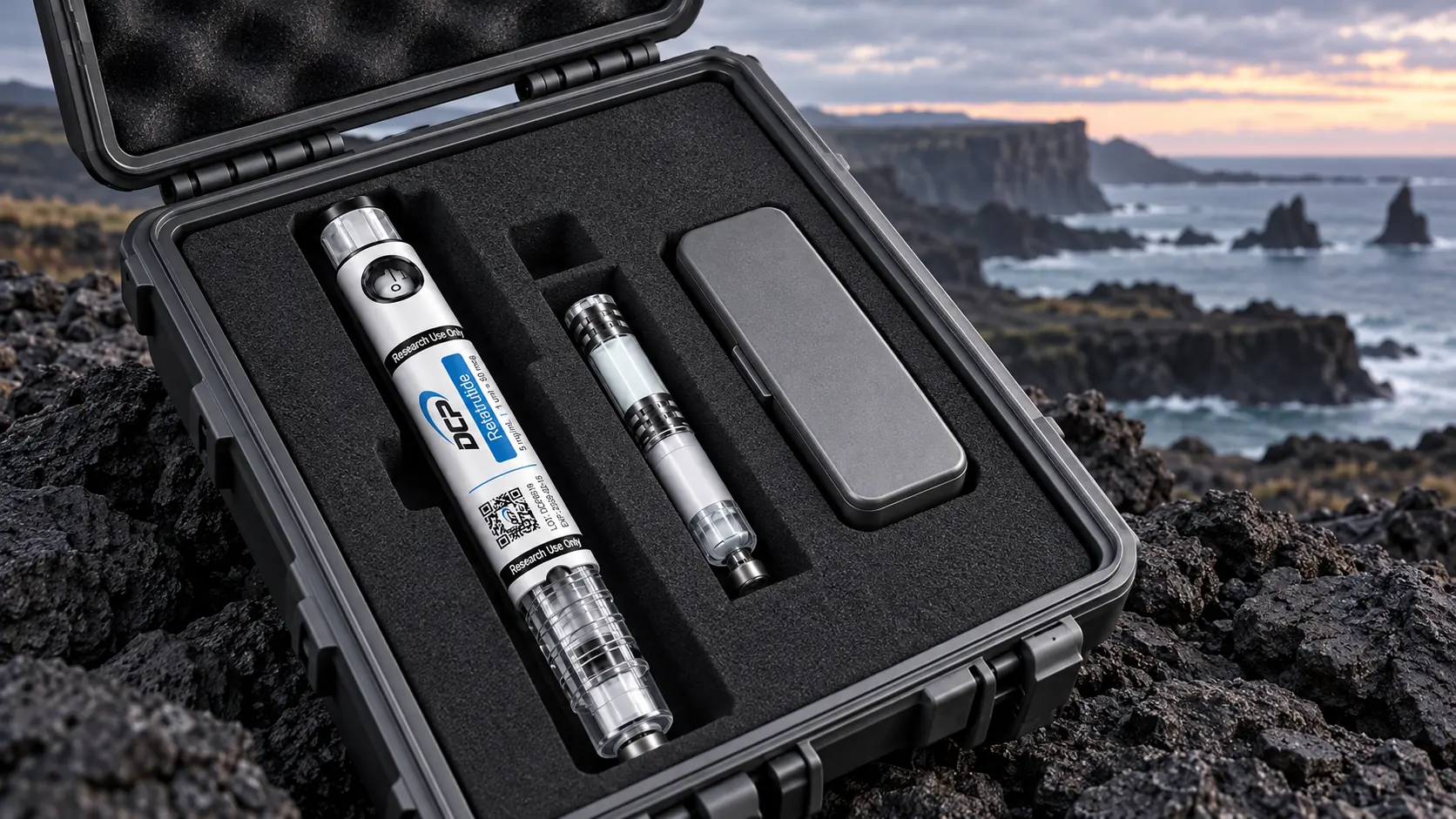 Dual Chamber Peptides — Izmišljena urednička scena; nije savjet za čuvanje na otvorenom ni validirani sustav dostave.